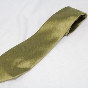Injah Silk All Silk Made for the London Shops Vintage Men's tie Gold